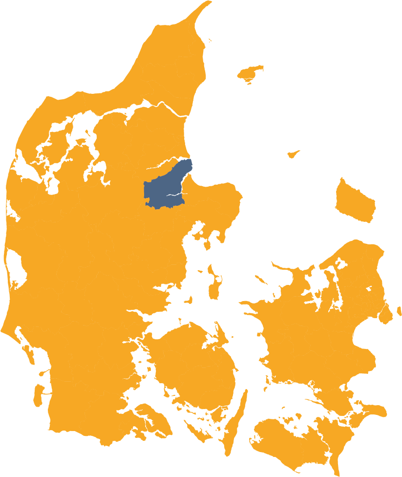 Randers Kommune på Danmarkskort